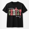 Merry Christmas Checkered Pattern Cozy T-Shirt, Christian Xmas Gift, Jesus Apparel