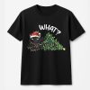 Funny Cat Christmas T-Shirt, Grumpy Black Cat Light , Cute Holiday Cat Lover T-Shirt, Cat Mom Christmas Gift