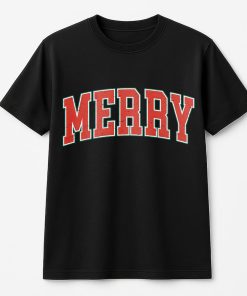 Merry Christmas T-Shirt , Cute Winter T-Shirt, Christmas For Women, T-Shirt, Holiday T-Shirt